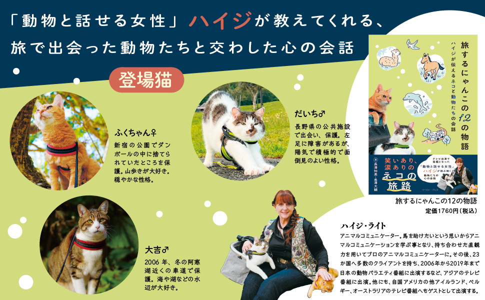 旅するにゃんこの12の物語 ハイジが伝えるネコと動物たちの会話